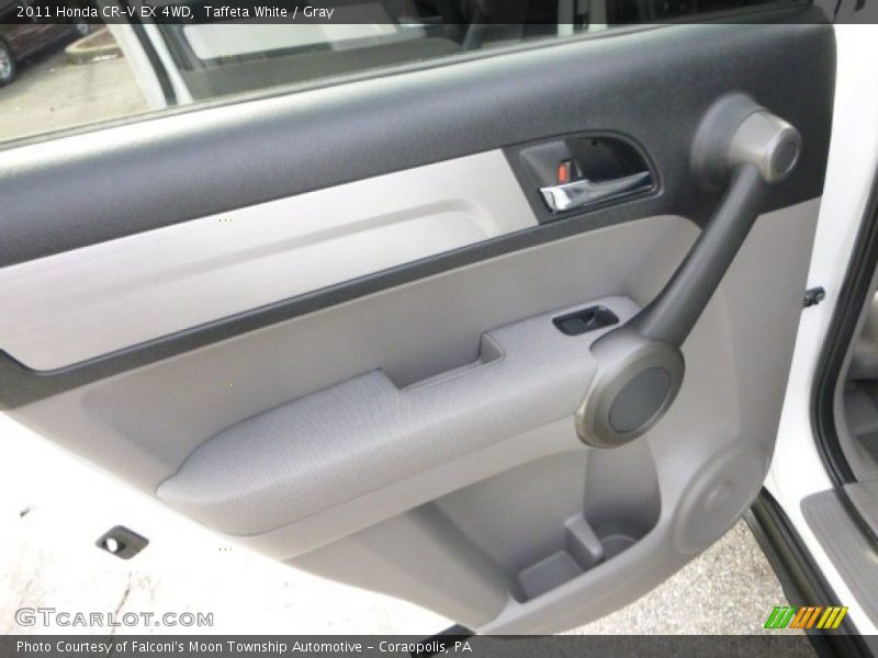 Taffeta White / Gray 2011 Honda CR-V EX 4WD