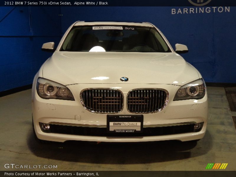 Alpine White / Black 2012 BMW 7 Series 750i xDrive Sedan