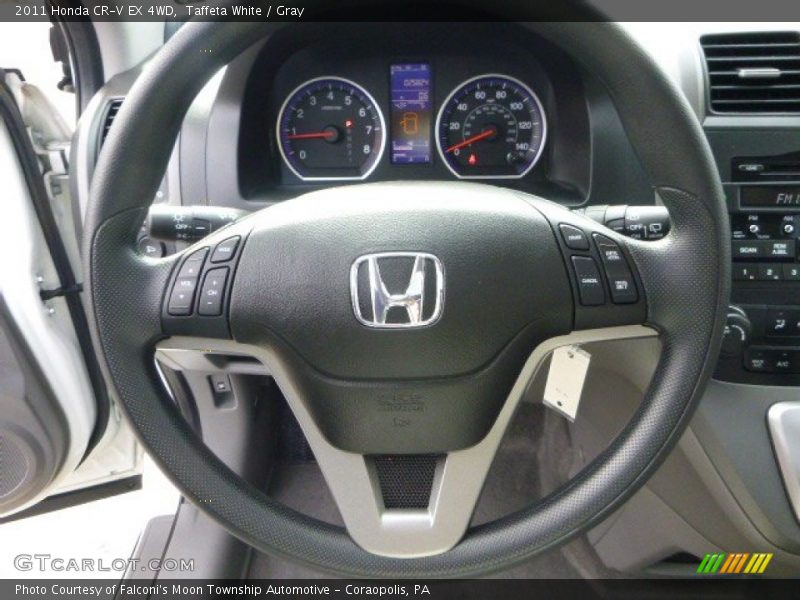 Taffeta White / Gray 2011 Honda CR-V EX 4WD