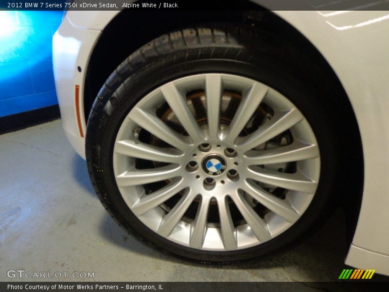 Alpine White / Black 2012 BMW 7 Series 750i xDrive Sedan