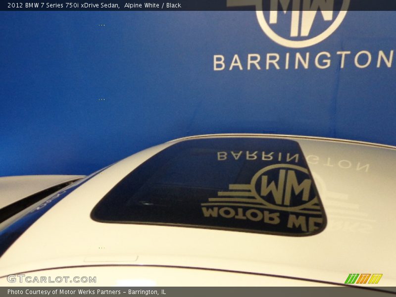 Alpine White / Black 2012 BMW 7 Series 750i xDrive Sedan