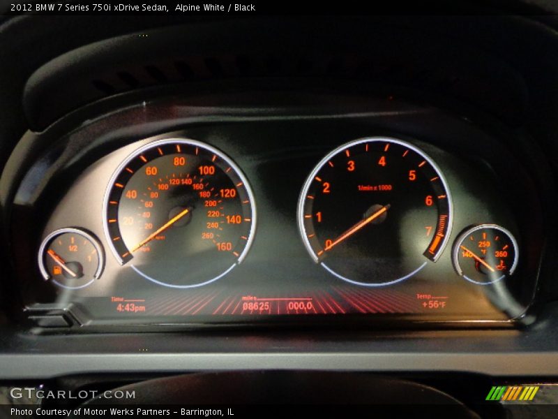 Alpine White / Black 2012 BMW 7 Series 750i xDrive Sedan