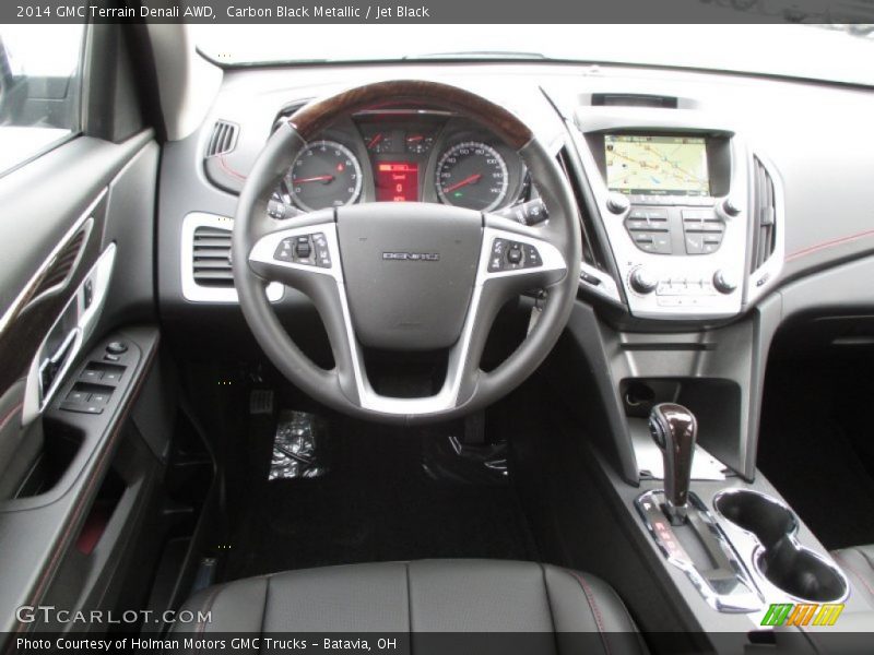 Carbon Black Metallic / Jet Black 2014 GMC Terrain Denali AWD
