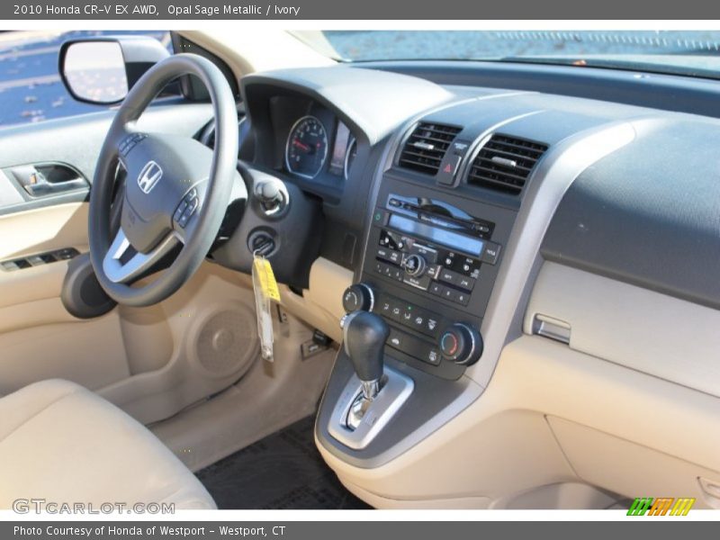 Opal Sage Metallic / Ivory 2010 Honda CR-V EX AWD