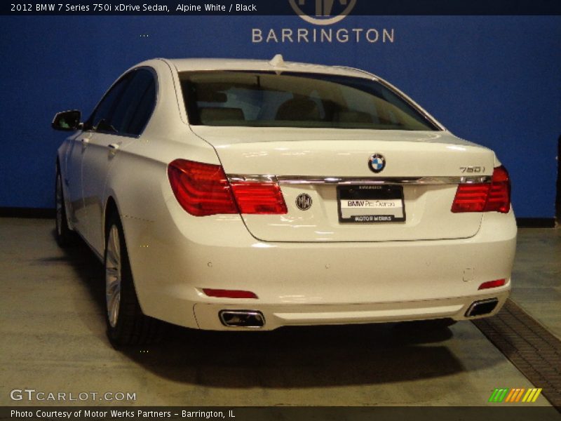 Alpine White / Black 2012 BMW 7 Series 750i xDrive Sedan