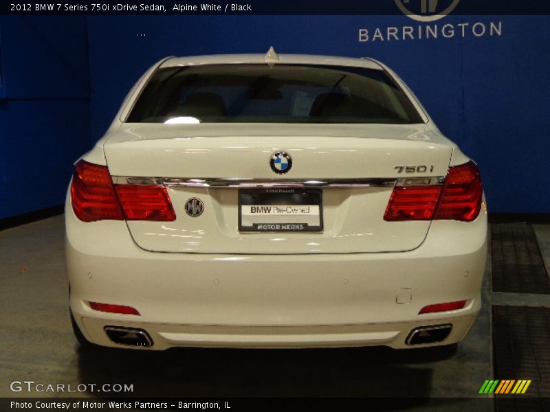 Alpine White / Black 2012 BMW 7 Series 750i xDrive Sedan