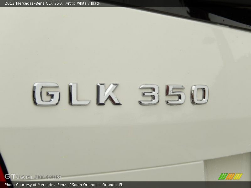 Arctic White / Black 2012 Mercedes-Benz GLK 350