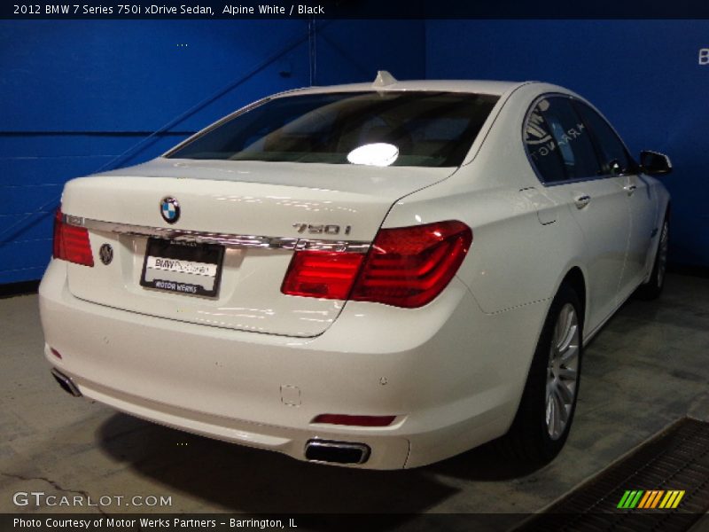 Alpine White / Black 2012 BMW 7 Series 750i xDrive Sedan