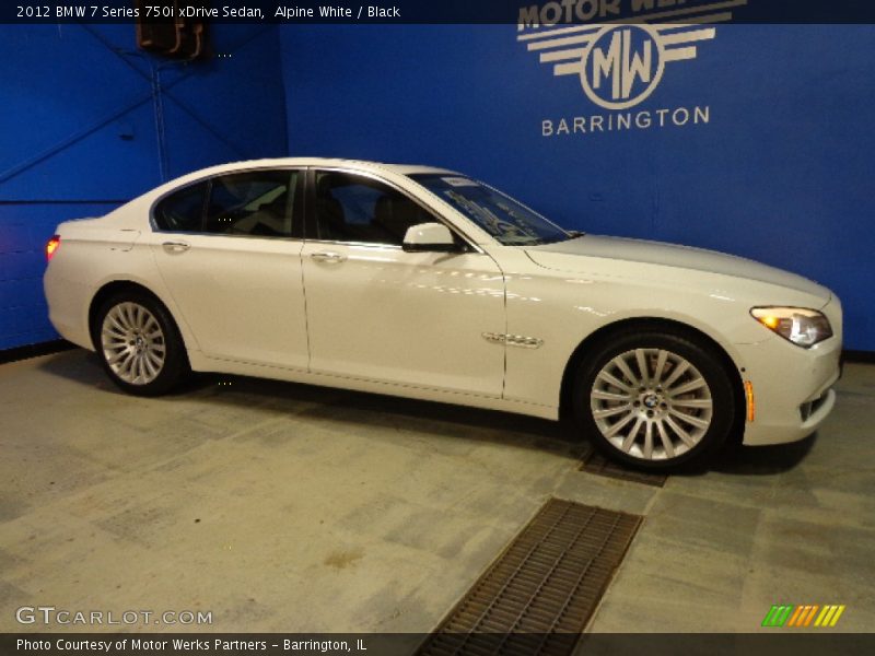 Alpine White / Black 2012 BMW 7 Series 750i xDrive Sedan
