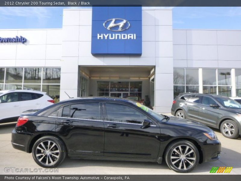Black / Black 2012 Chrysler 200 Touring Sedan
