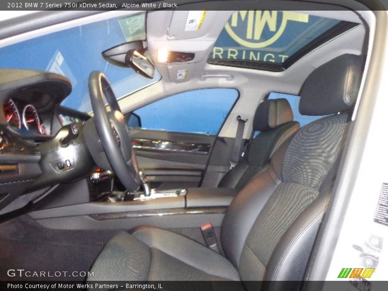 Alpine White / Black 2012 BMW 7 Series 750i xDrive Sedan