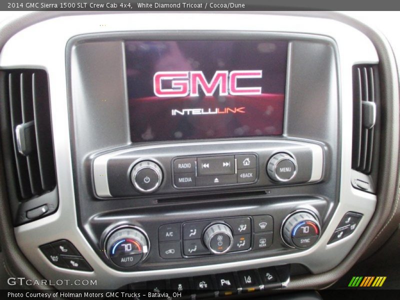 White Diamond Tricoat / Cocoa/Dune 2014 GMC Sierra 1500 SLT Crew Cab 4x4