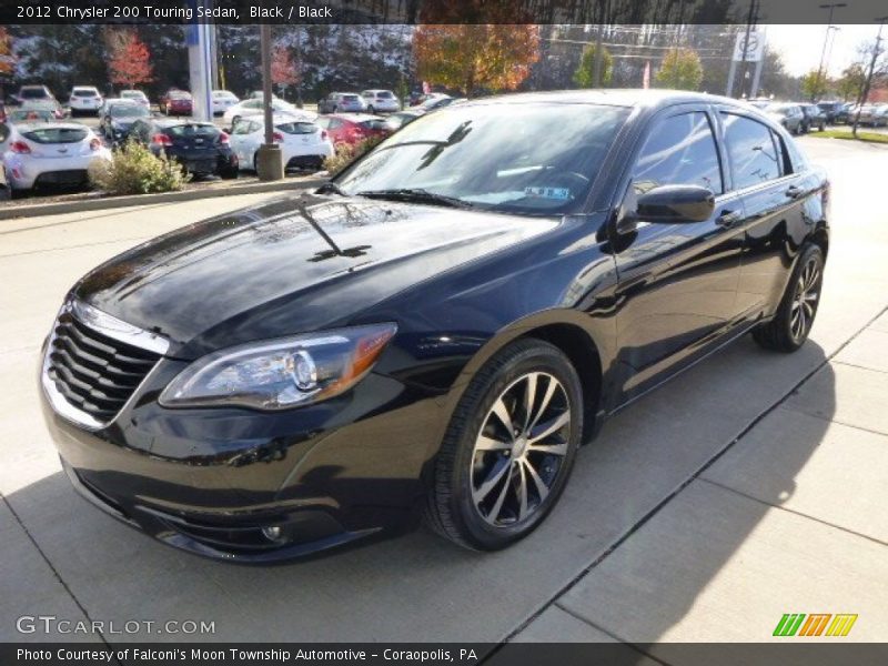 Black / Black 2012 Chrysler 200 Touring Sedan
