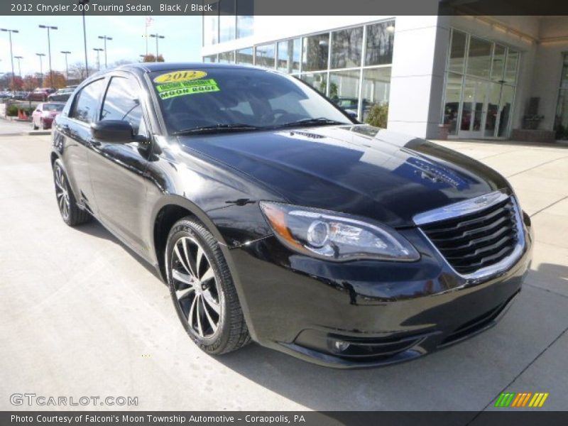 Black / Black 2012 Chrysler 200 Touring Sedan