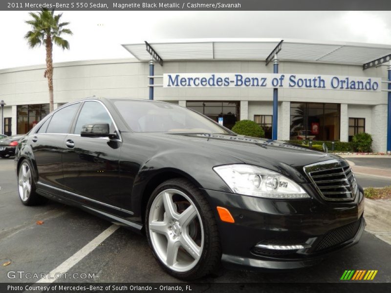 Magnetite Black Metallic / Cashmere/Savanah 2011 Mercedes-Benz S 550 Sedan