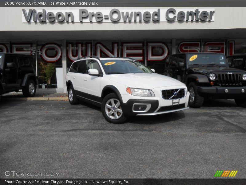 Ice White / Anthracite Black 2008 Volvo XC70 AWD