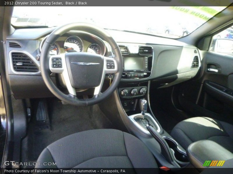Black / Black 2012 Chrysler 200 Touring Sedan