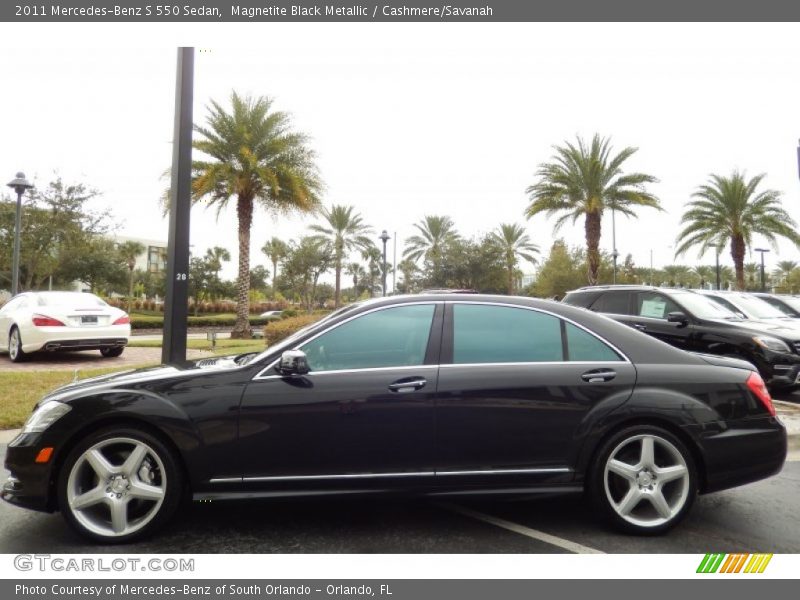 Magnetite Black Metallic / Cashmere/Savanah 2011 Mercedes-Benz S 550 Sedan