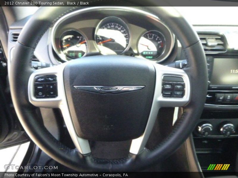 Black / Black 2012 Chrysler 200 Touring Sedan