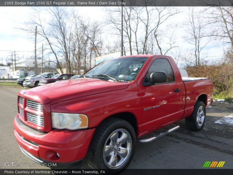 Flame Red / Dark Slate Gray 2003 Dodge Ram 1500 SLT Regular Cab
