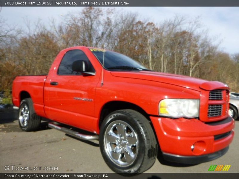 Flame Red / Dark Slate Gray 2003 Dodge Ram 1500 SLT Regular Cab