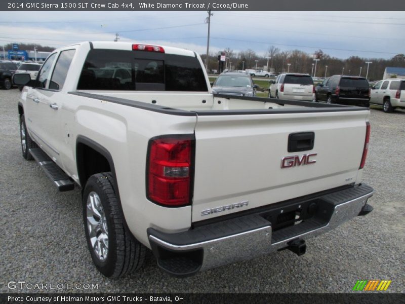 White Diamond Tricoat / Cocoa/Dune 2014 GMC Sierra 1500 SLT Crew Cab 4x4