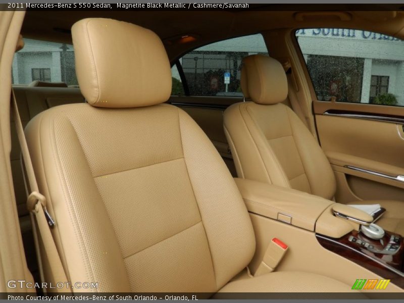 Magnetite Black Metallic / Cashmere/Savanah 2011 Mercedes-Benz S 550 Sedan