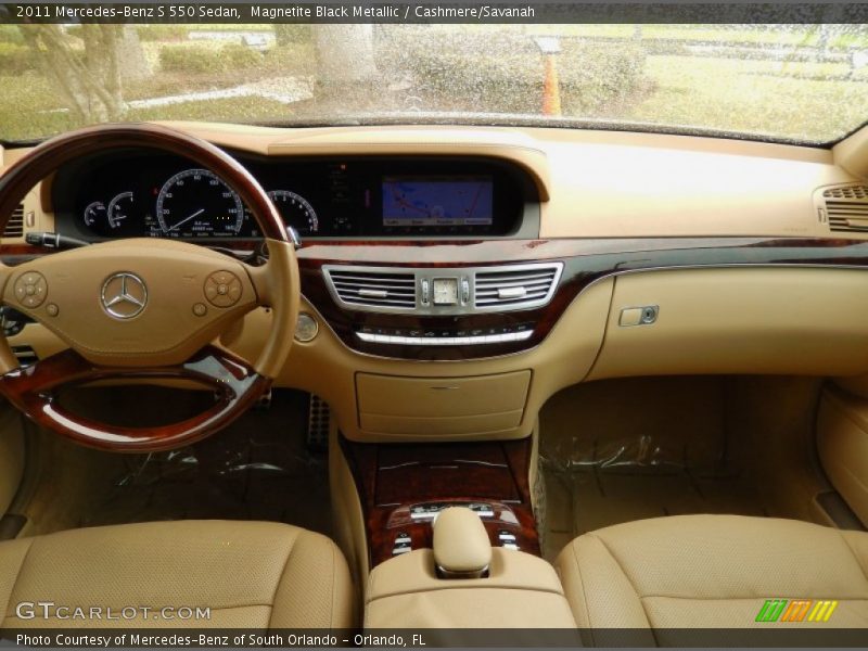 Magnetite Black Metallic / Cashmere/Savanah 2011 Mercedes-Benz S 550 Sedan