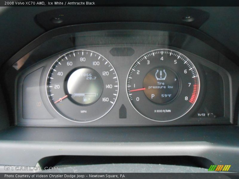 Ice White / Anthracite Black 2008 Volvo XC70 AWD