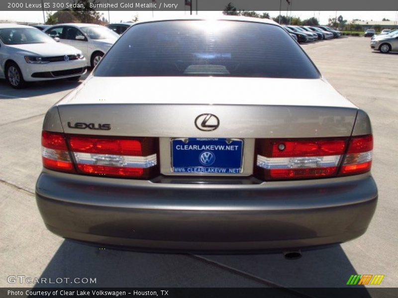 Burnished Gold Metallic / Ivory 2000 Lexus ES 300 Sedan