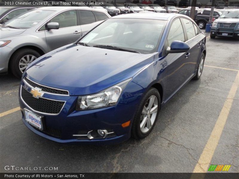 Blue Topaz Metallic / Jet Black 2013 Chevrolet Cruze LT