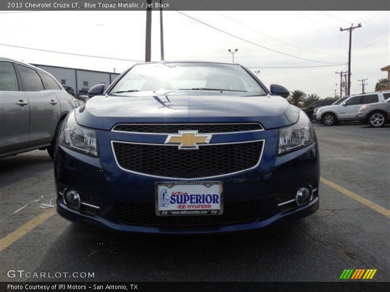 Blue Topaz Metallic / Jet Black 2013 Chevrolet Cruze LT