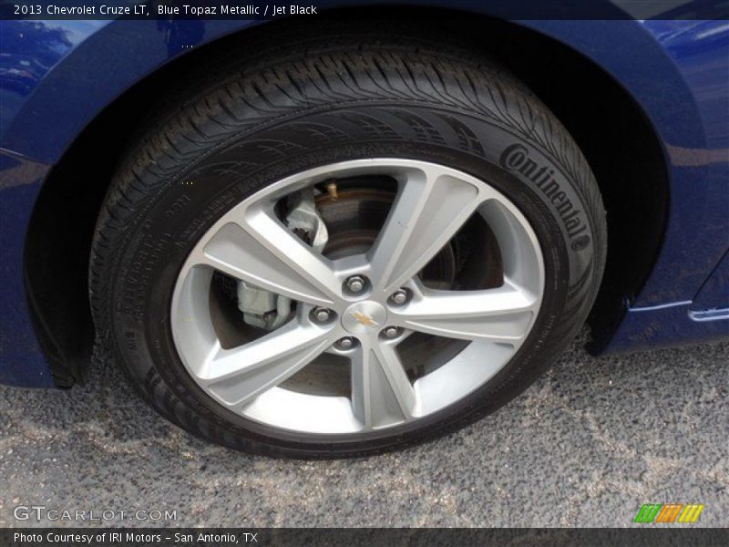 Blue Topaz Metallic / Jet Black 2013 Chevrolet Cruze LT
