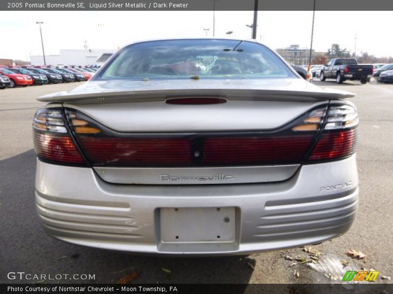 Liquid Silver Metallic / Dark Pewter 2005 Pontiac Bonneville SE