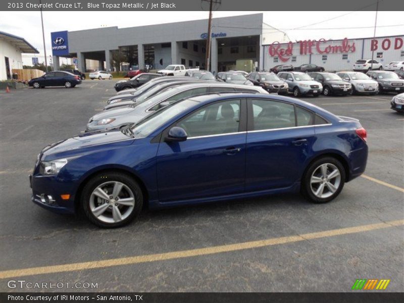 Blue Topaz Metallic / Jet Black 2013 Chevrolet Cruze LT