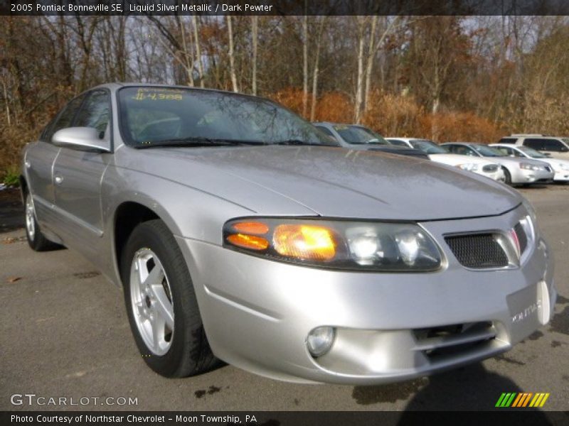 Liquid Silver Metallic / Dark Pewter 2005 Pontiac Bonneville SE