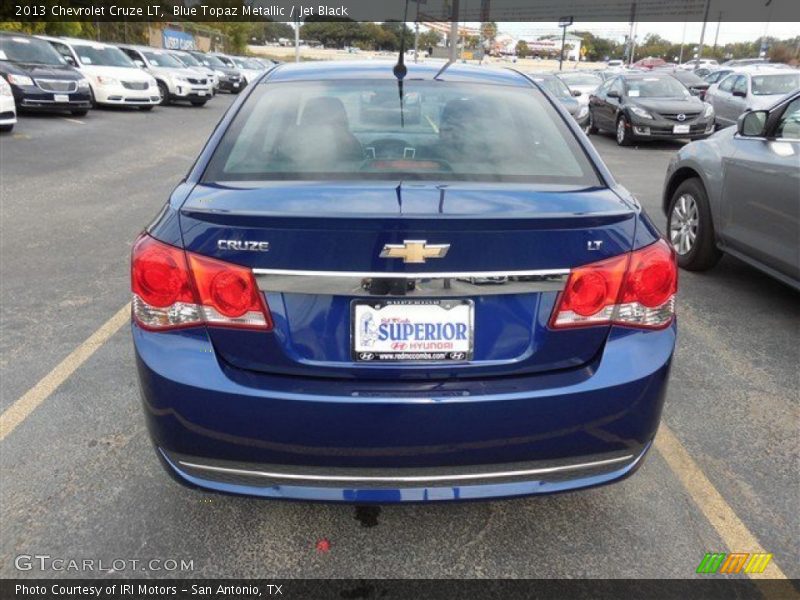 Blue Topaz Metallic / Jet Black 2013 Chevrolet Cruze LT