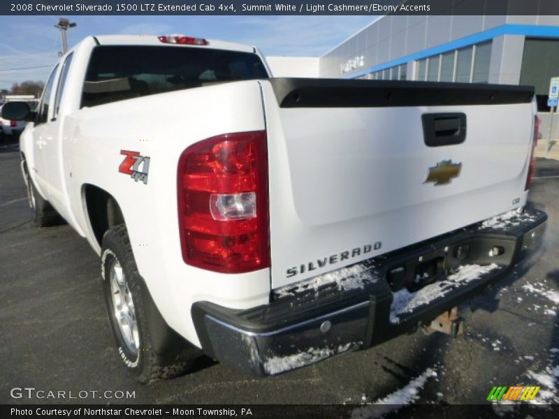 Summit White / Light Cashmere/Ebony Accents 2008 Chevrolet Silverado 1500 LTZ Extended Cab 4x4