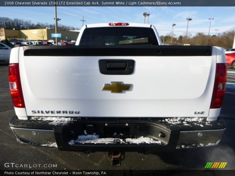 Summit White / Light Cashmere/Ebony Accents 2008 Chevrolet Silverado 1500 LTZ Extended Cab 4x4