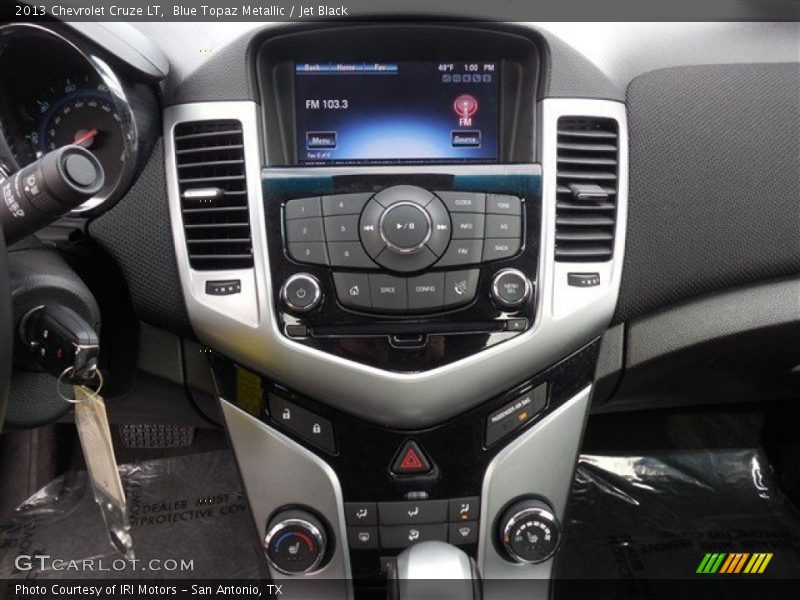 Blue Topaz Metallic / Jet Black 2013 Chevrolet Cruze LT