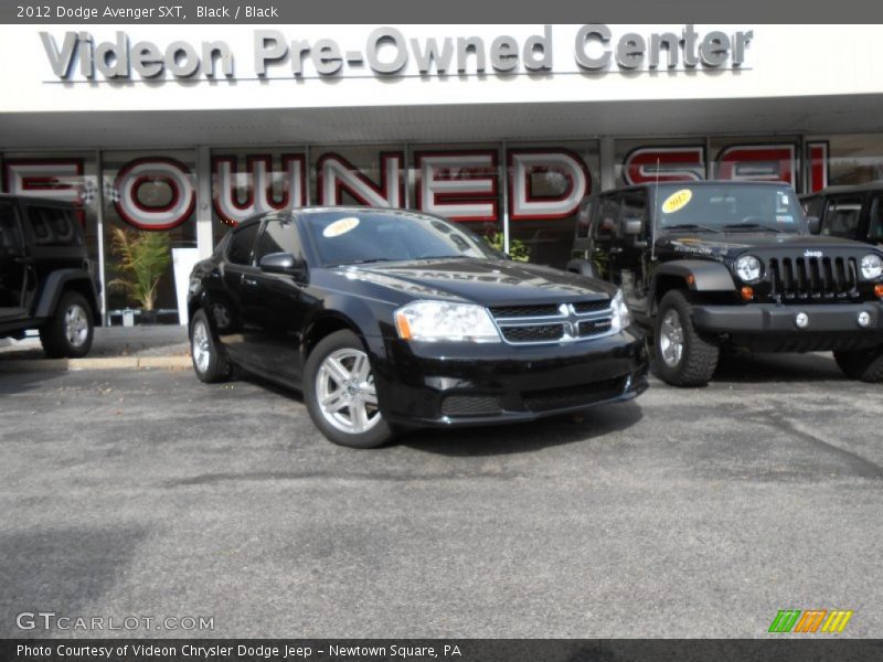 Black / Black 2012 Dodge Avenger SXT
