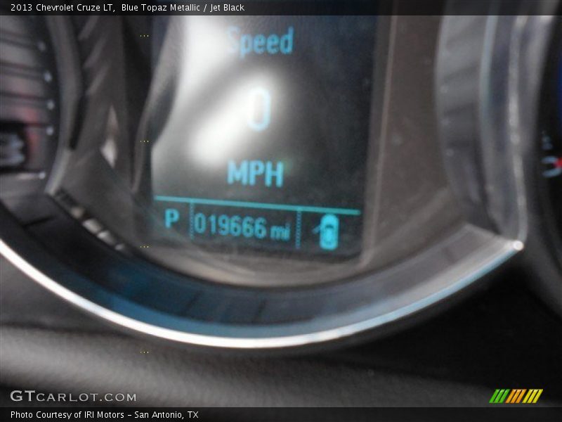 Blue Topaz Metallic / Jet Black 2013 Chevrolet Cruze LT