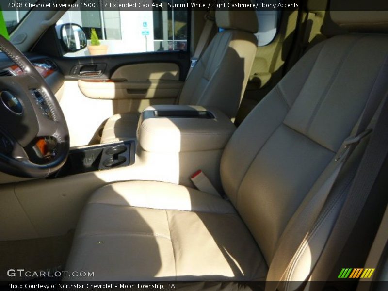 Summit White / Light Cashmere/Ebony Accents 2008 Chevrolet Silverado 1500 LTZ Extended Cab 4x4