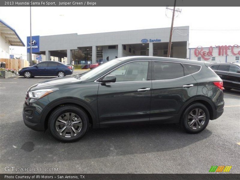 Juniper Green / Beige 2013 Hyundai Santa Fe Sport
