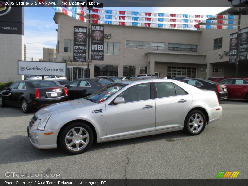 Radiant Silver / Ebony 2009 Cadillac STS 4 V6 AWD