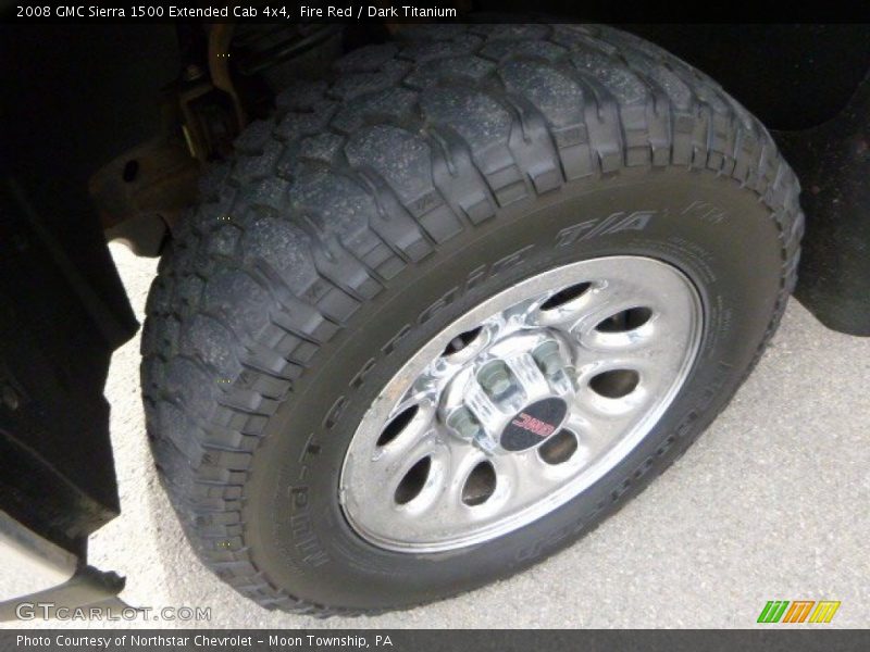 Fire Red / Dark Titanium 2008 GMC Sierra 1500 Extended Cab 4x4
