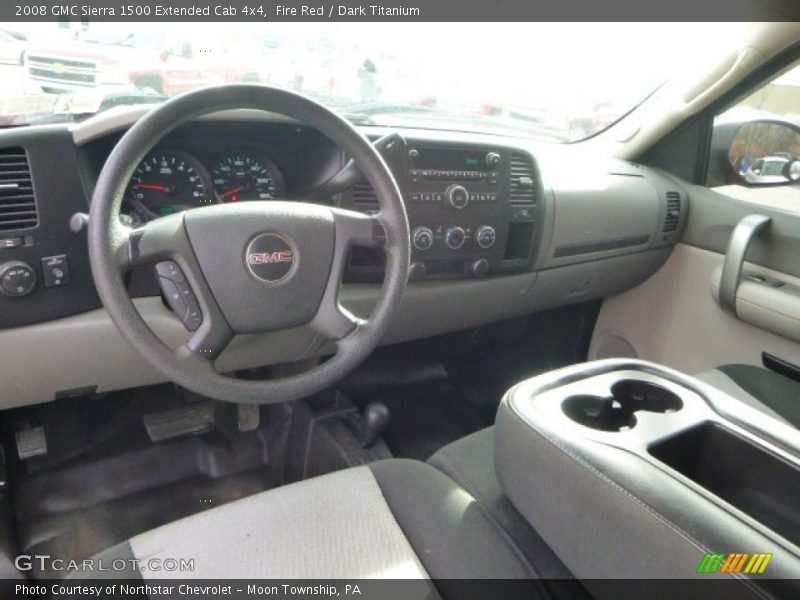 Fire Red / Dark Titanium 2008 GMC Sierra 1500 Extended Cab 4x4