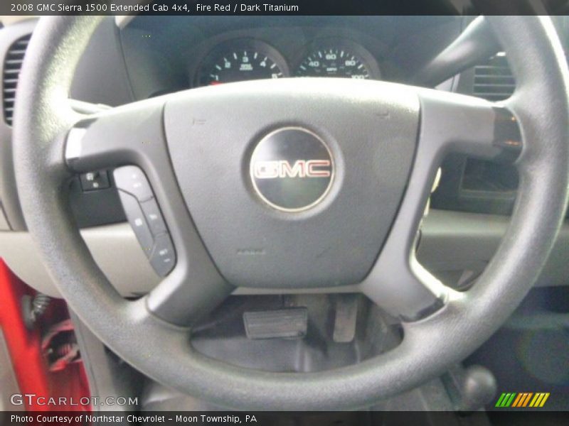 Fire Red / Dark Titanium 2008 GMC Sierra 1500 Extended Cab 4x4