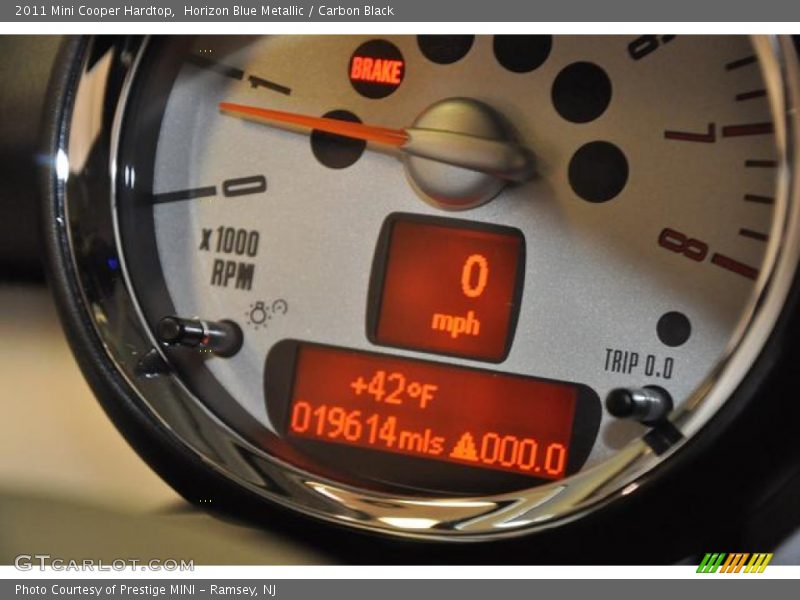 Horizon Blue Metallic / Carbon Black 2011 Mini Cooper Hardtop