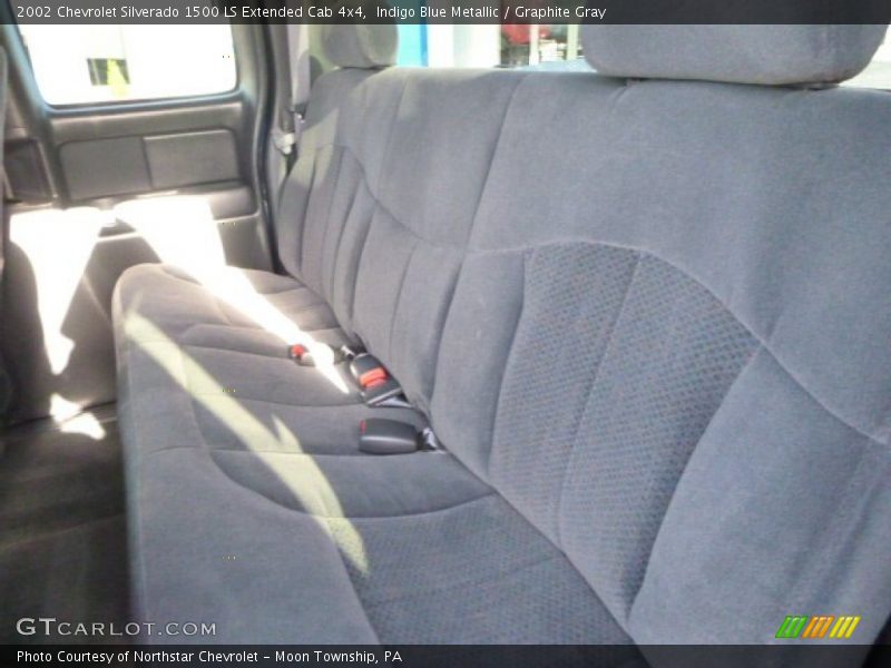 Indigo Blue Metallic / Graphite Gray 2002 Chevrolet Silverado 1500 LS Extended Cab 4x4